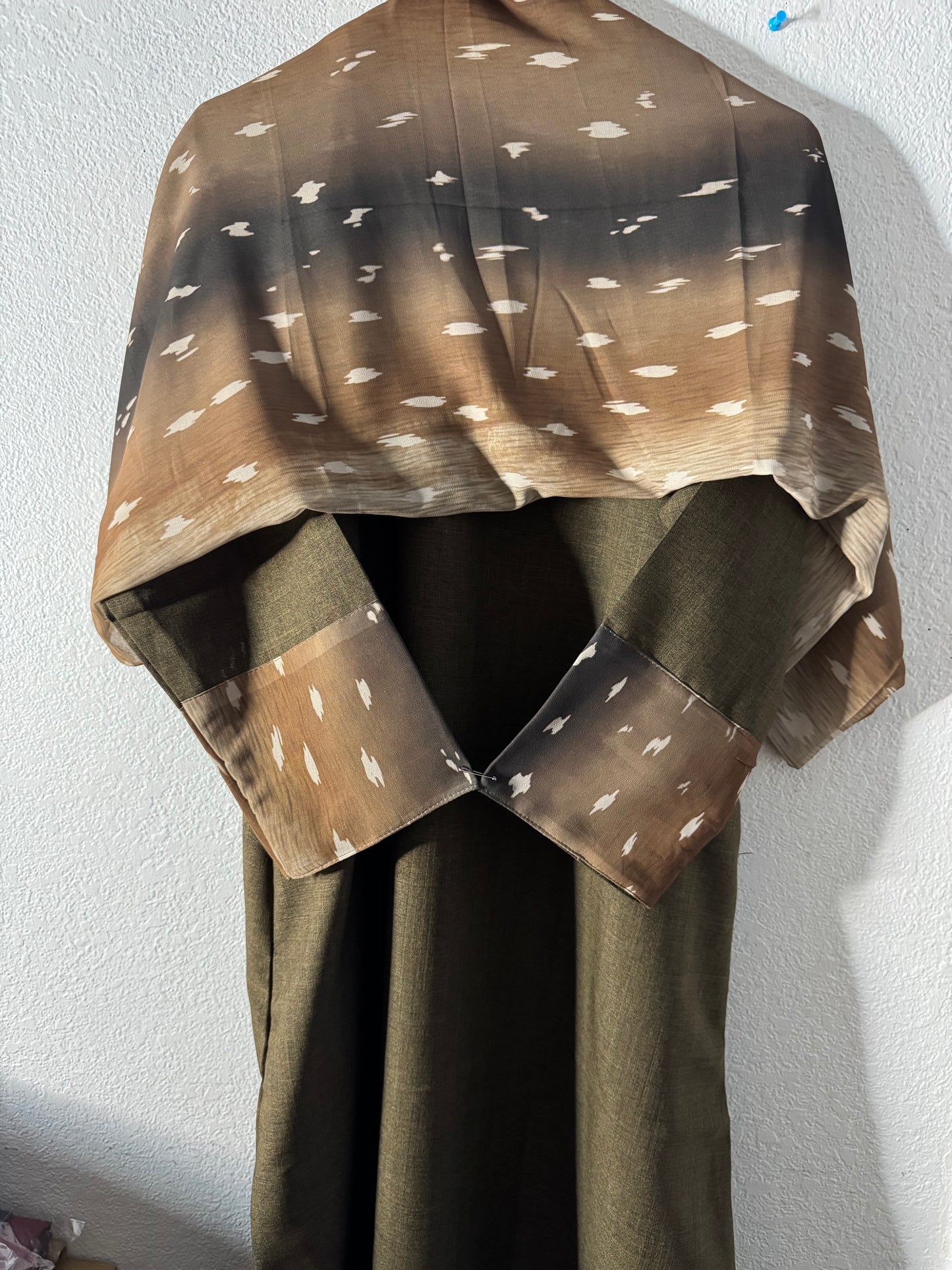 Caramel Mist deer matching dress & hijab set