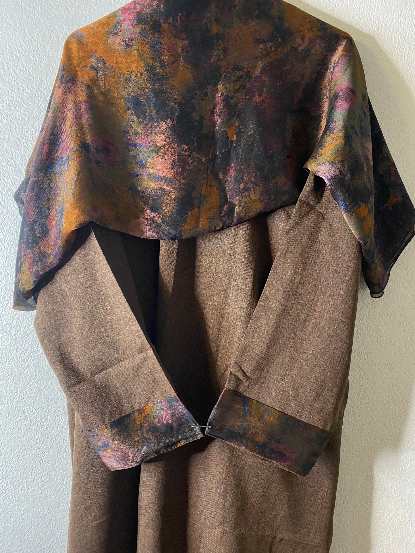 Brown Sunset matching dress & hijab set