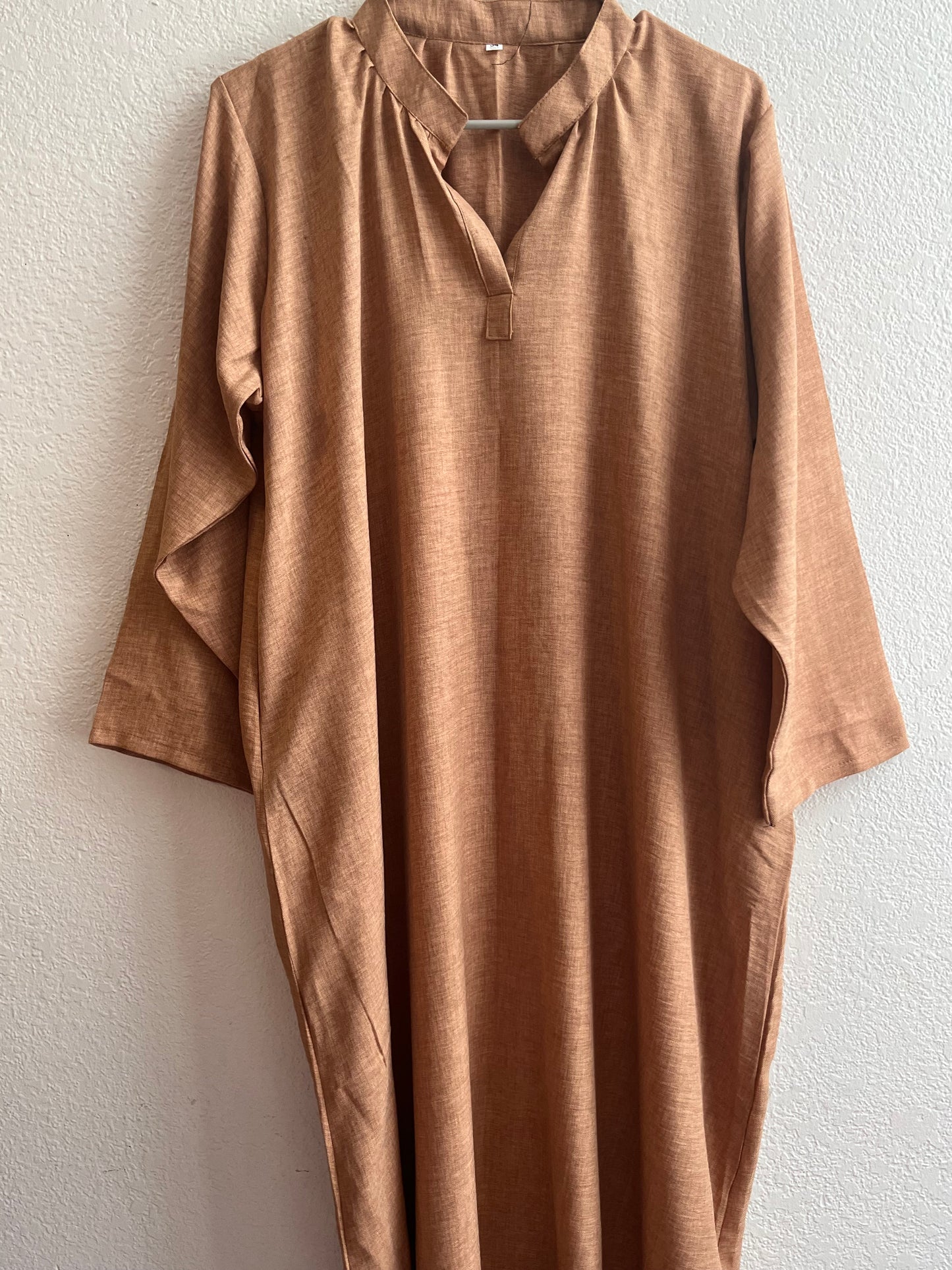 Summer Light Beige Linen Dress