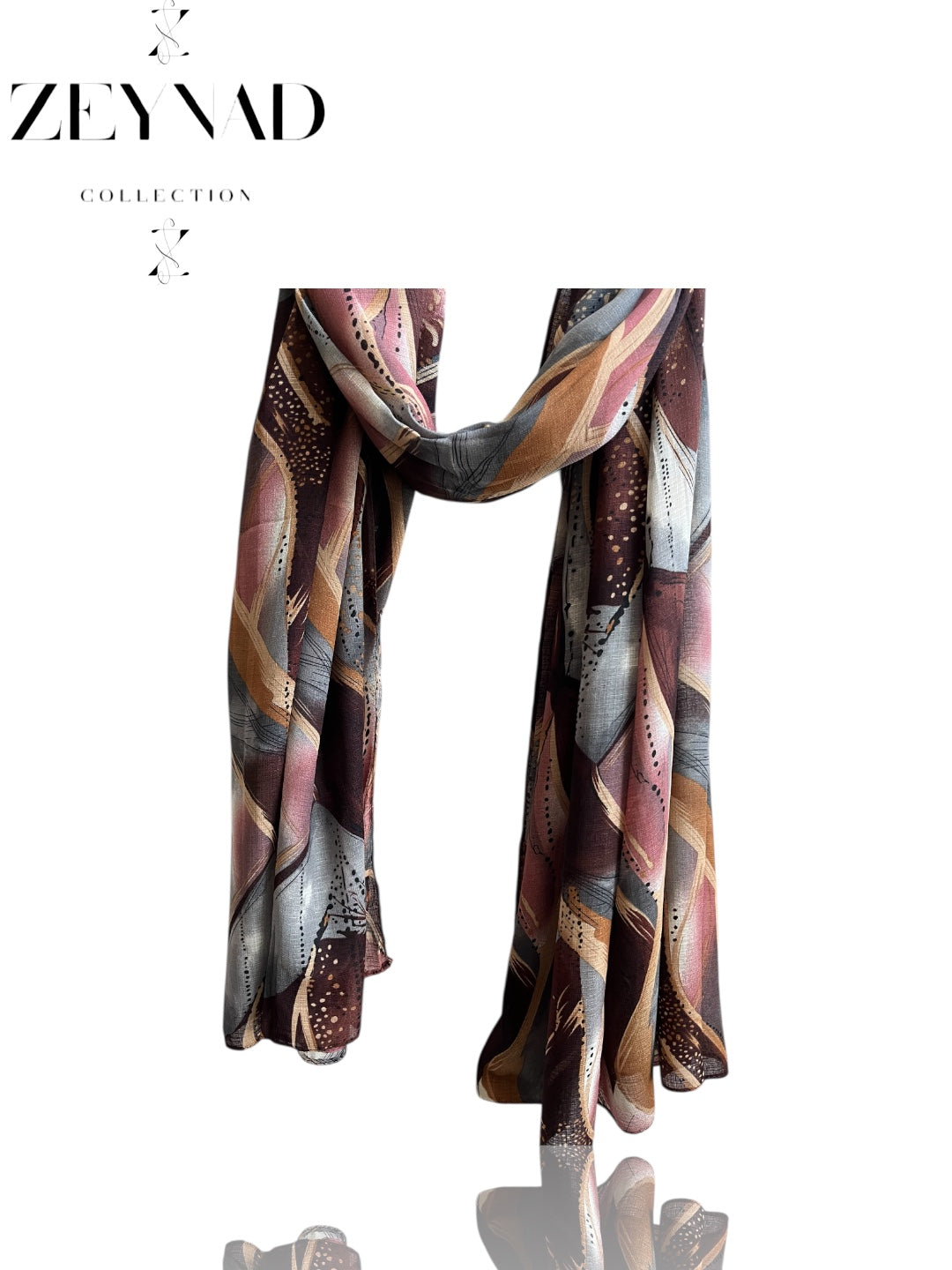 Vivid spring mixture brown chiffon