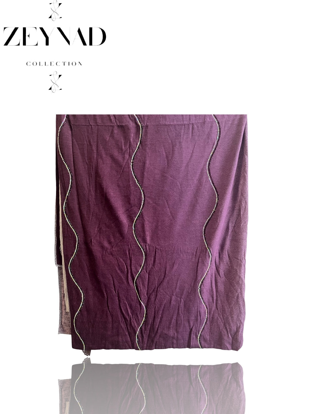Purple & fall white ombré jersey hijab