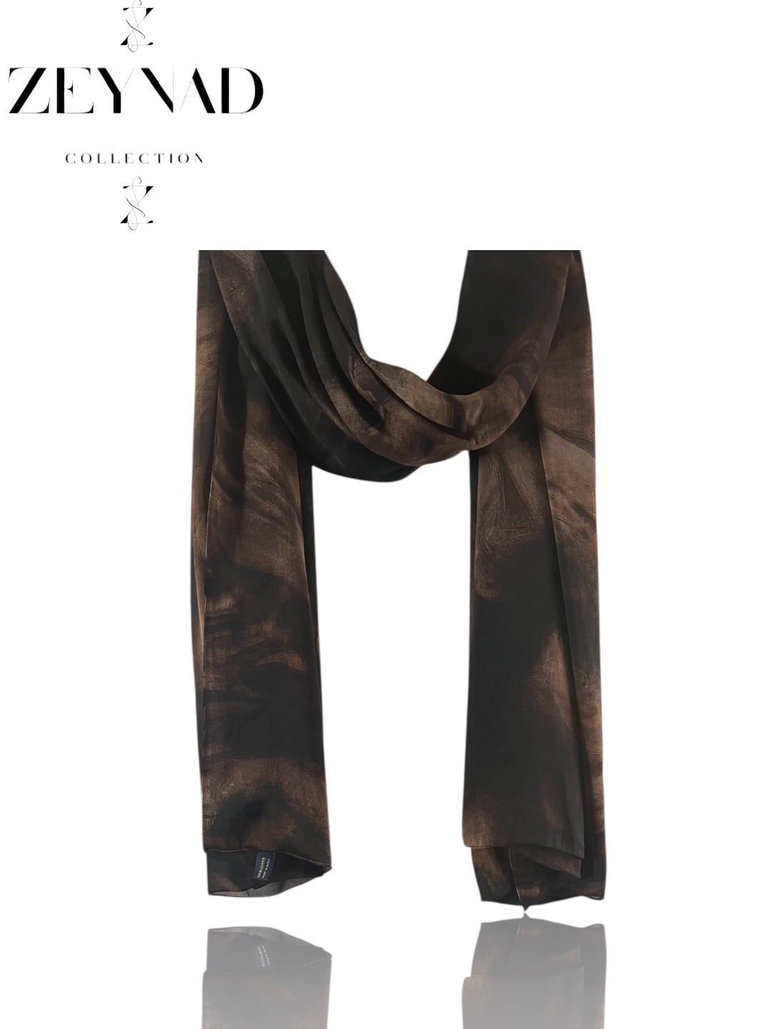 Eternal space coffee chiffon hijab