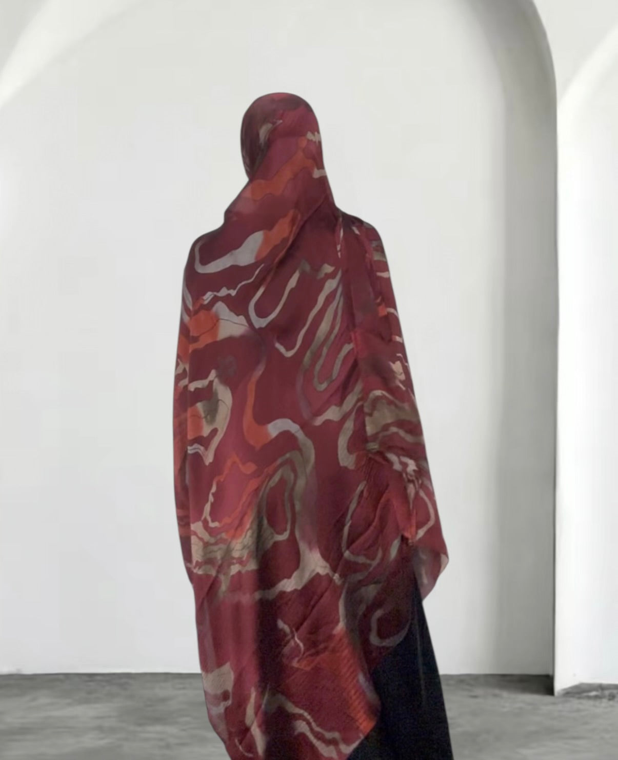 Mixture red ZEYNAD print