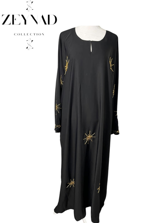 Vivid golden star limited Abaya
