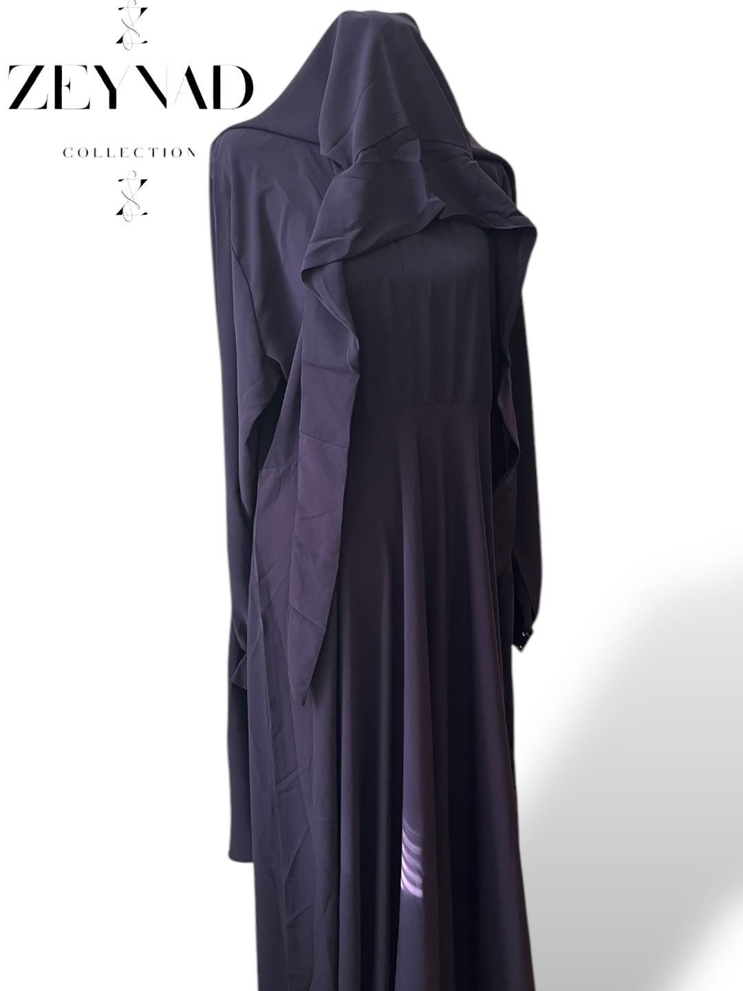 Purple Dress with Jilbab