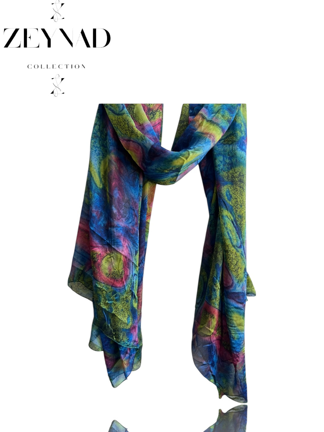 Intense blue glow ZEYNAD print