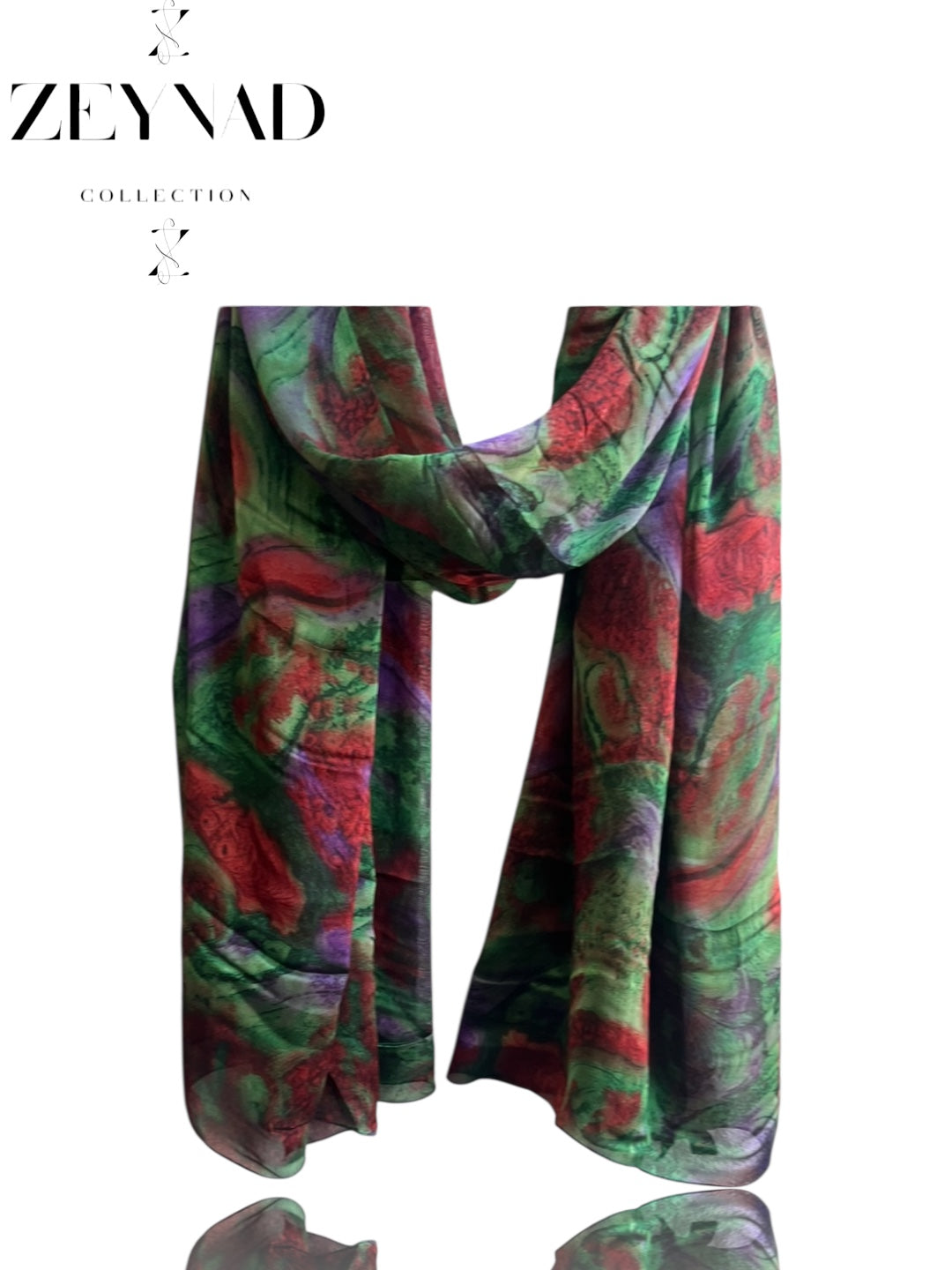 Intense lime ZEYNAD watercolor print