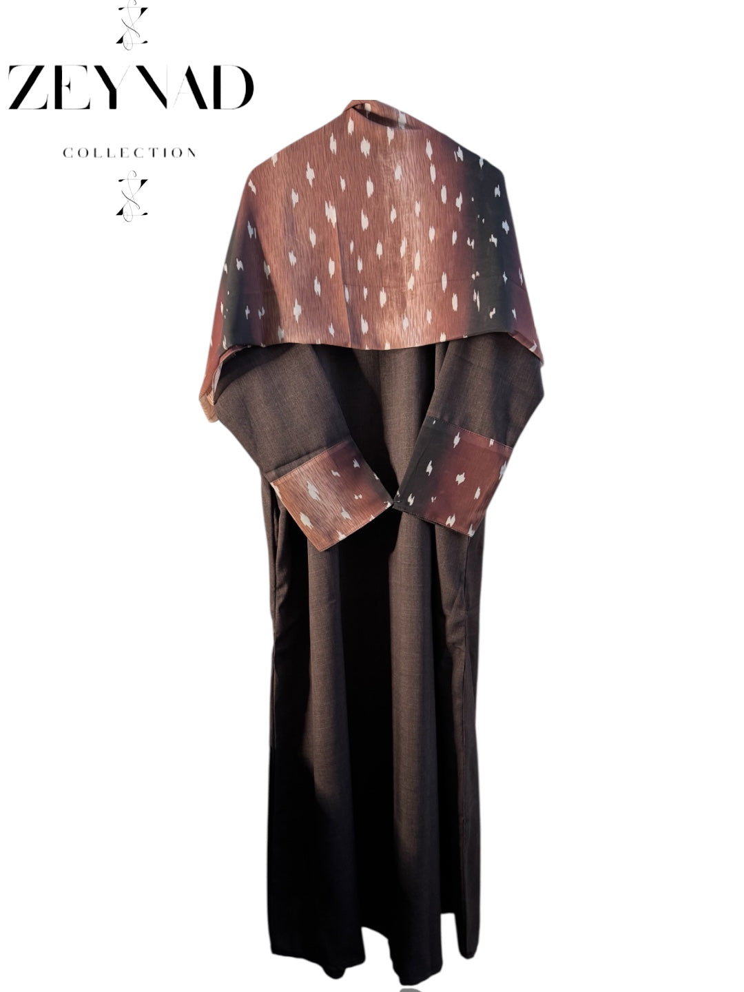 Limited edition brown deer/fawn matching dress & hijab set