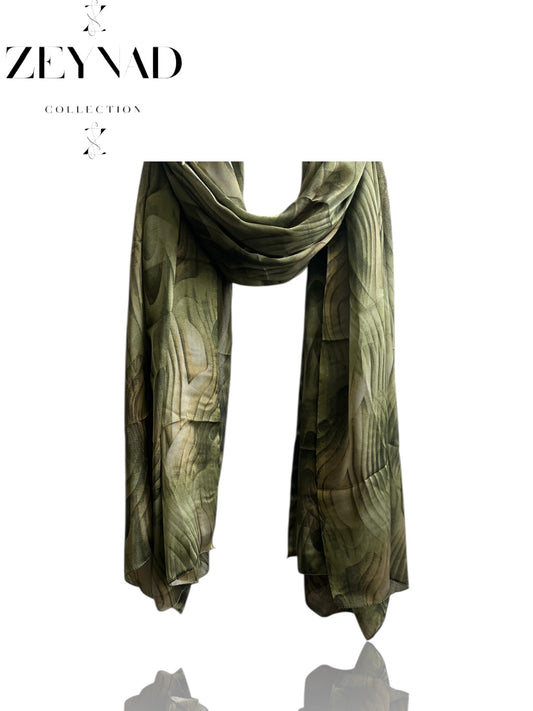 Vivid spring emerald chiffon