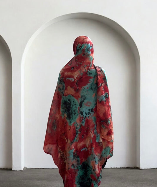 Watermelon Mixture Chiffon Hijab