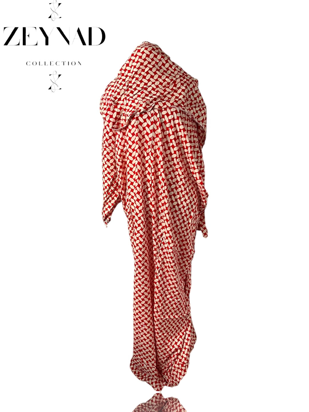 Vivid checkered red prayer set