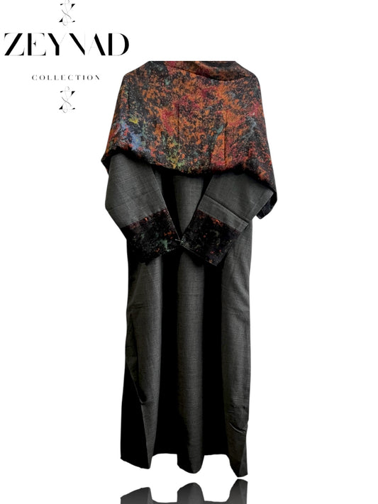 Mars matching dress & hijab set