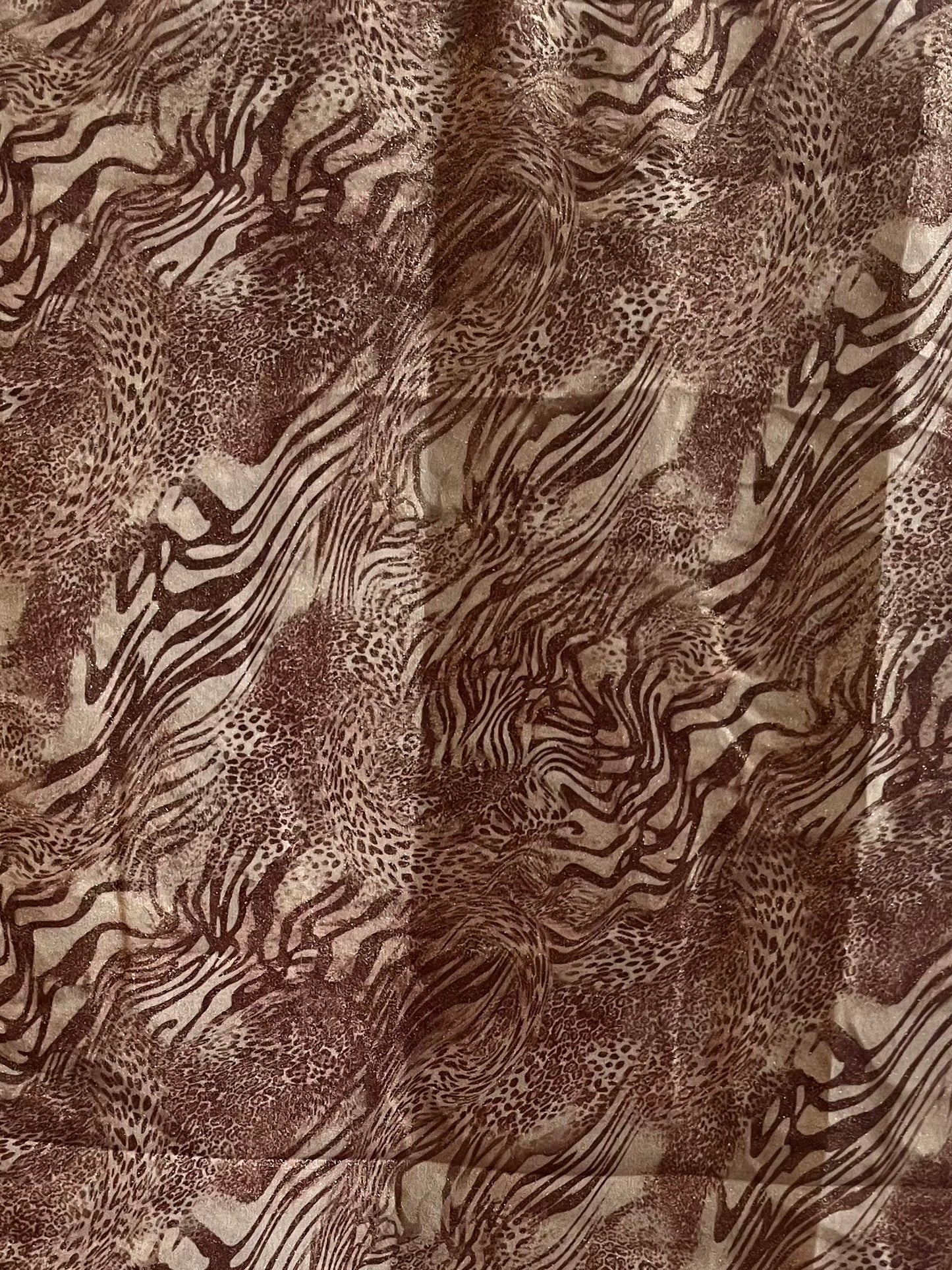 Fall beige & white cheetah print hijab