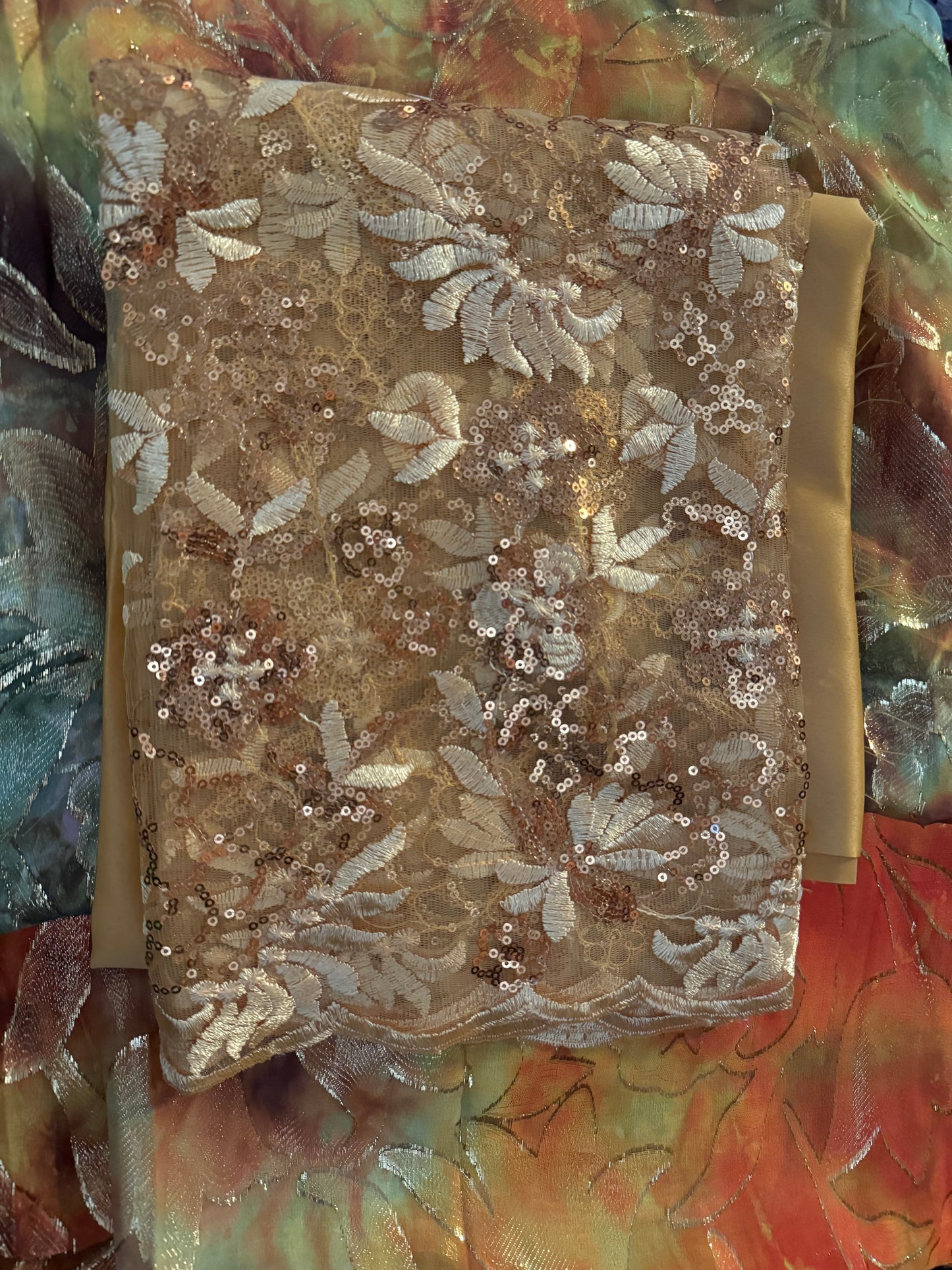 Fransawi multi - brown/beige colored traditional Dirac