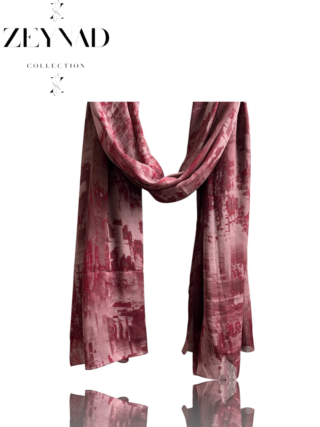 Faded peach ZEYNAD summer hijab