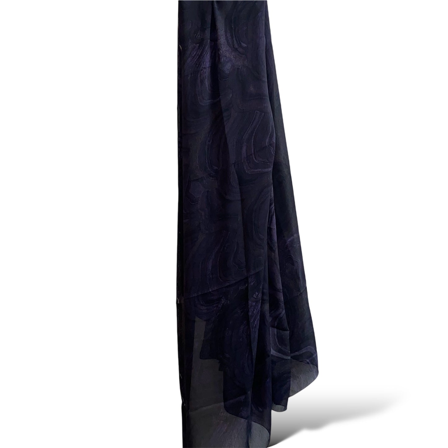 Starry navy blue chiffon hijab