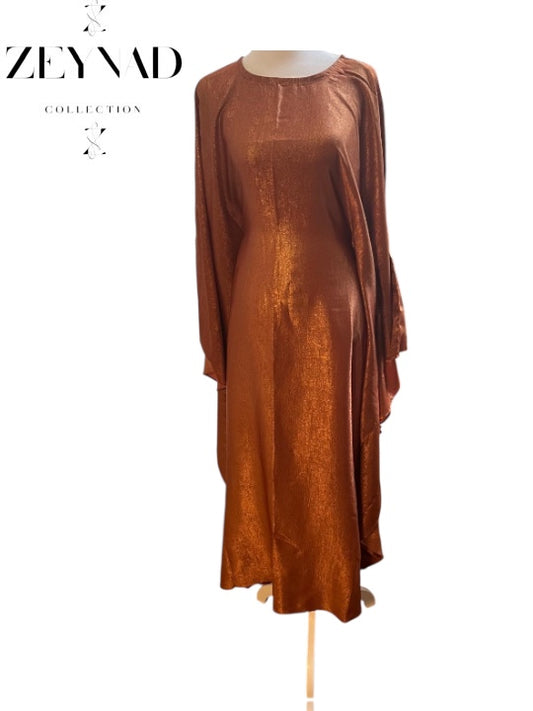 Premium Orange Butterfly Dress