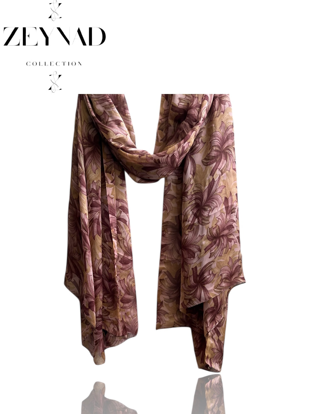 Vivid spring flow chiffon