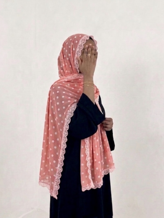 Sakura ZEYNAD polka dot lace hijab