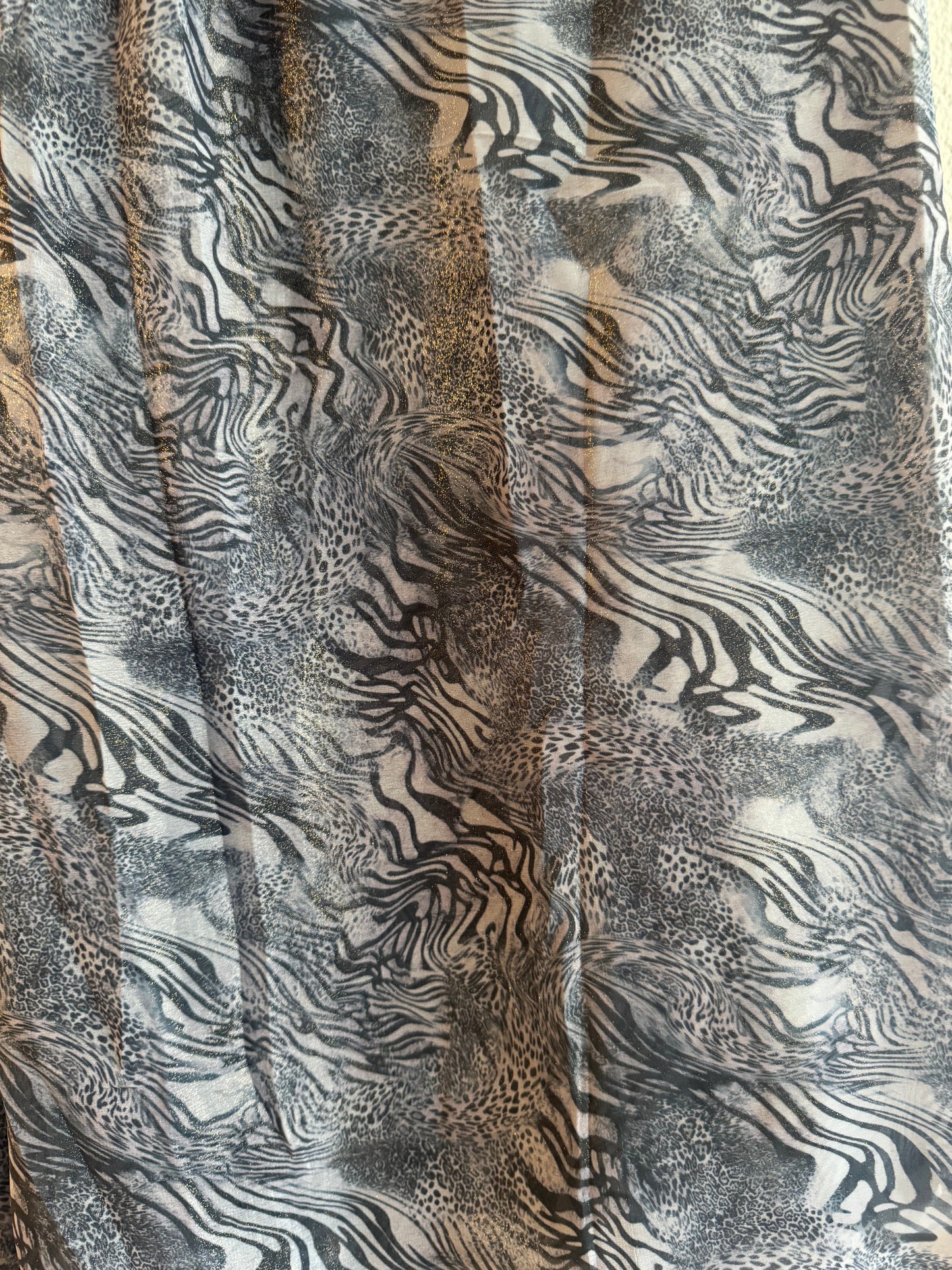 Blazing sea blue cheetah print hijab