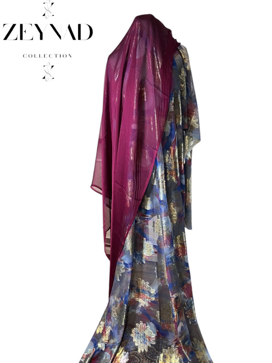 Navy purple & navy blue Dirac set