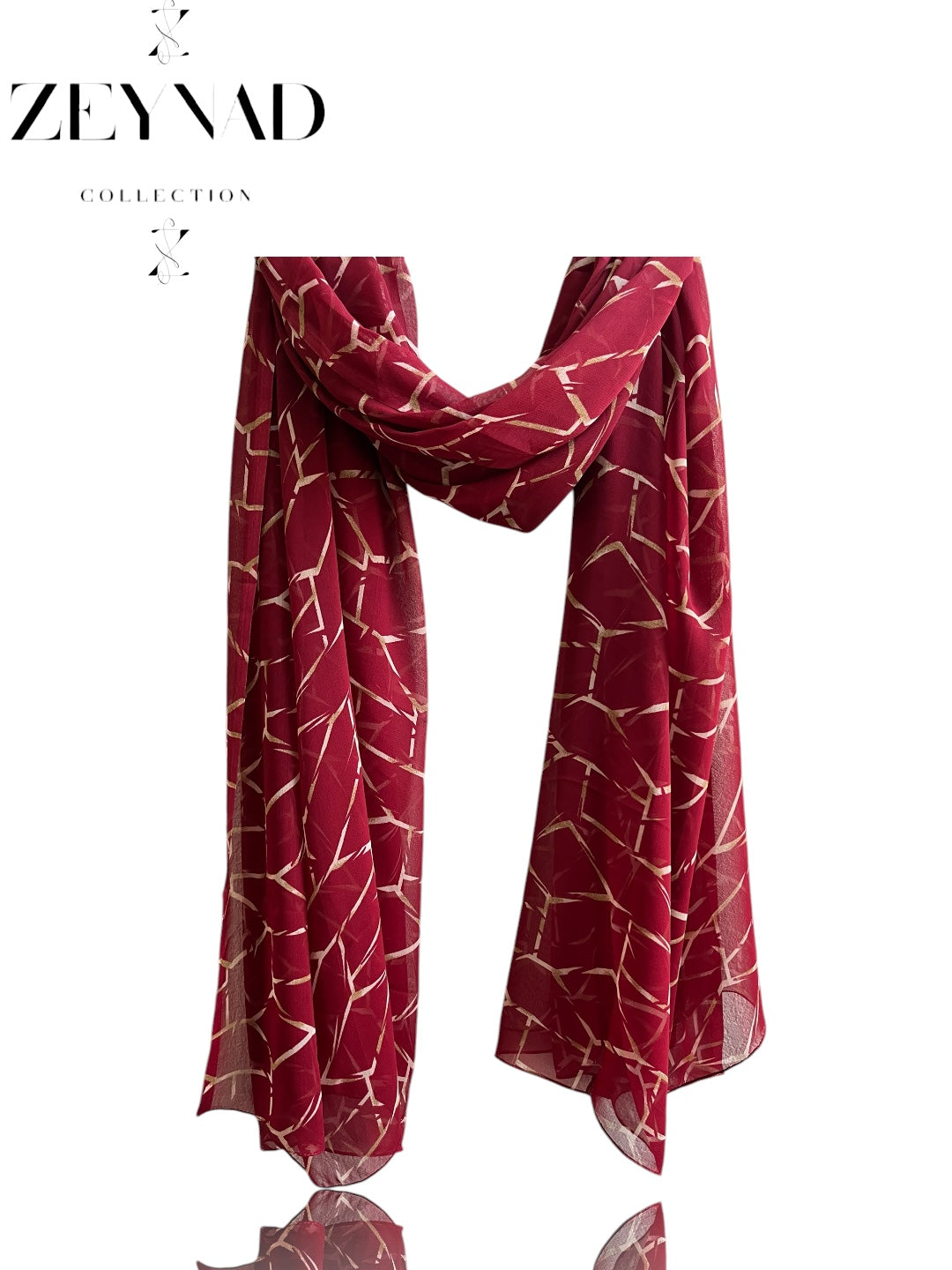 Crimson ZEYNAD summer hijab