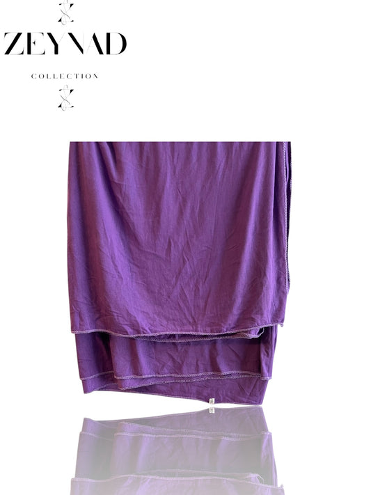 Plain Purple Premium Jersey Hijab