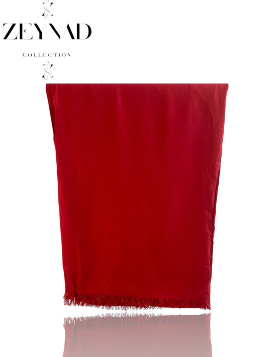 Red Soft Flowy Hijab