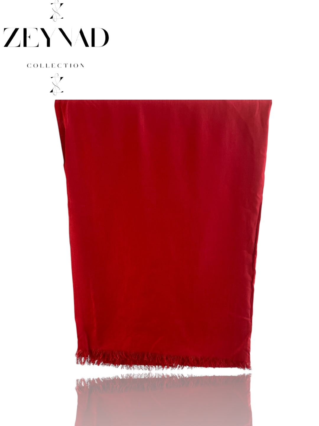 Red Soft Flowy Hijab