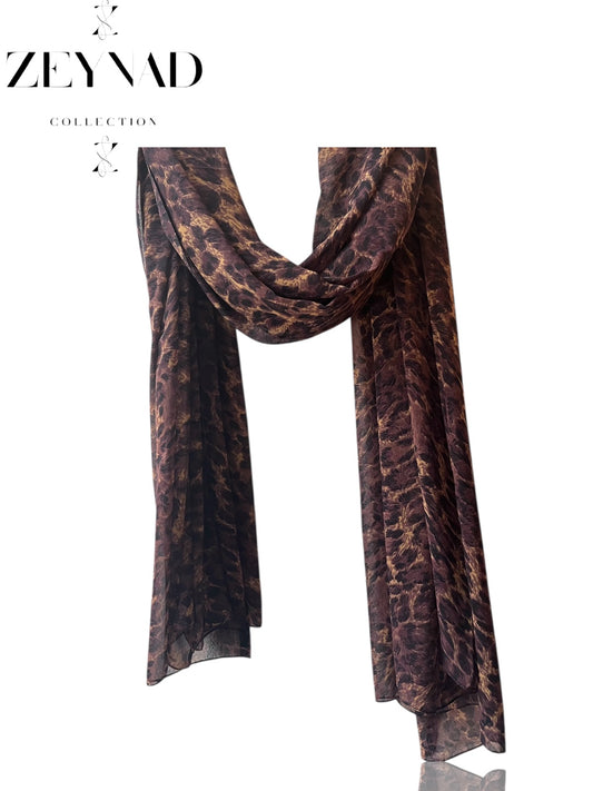 Violet Eclipse Cheetah Print Hijab