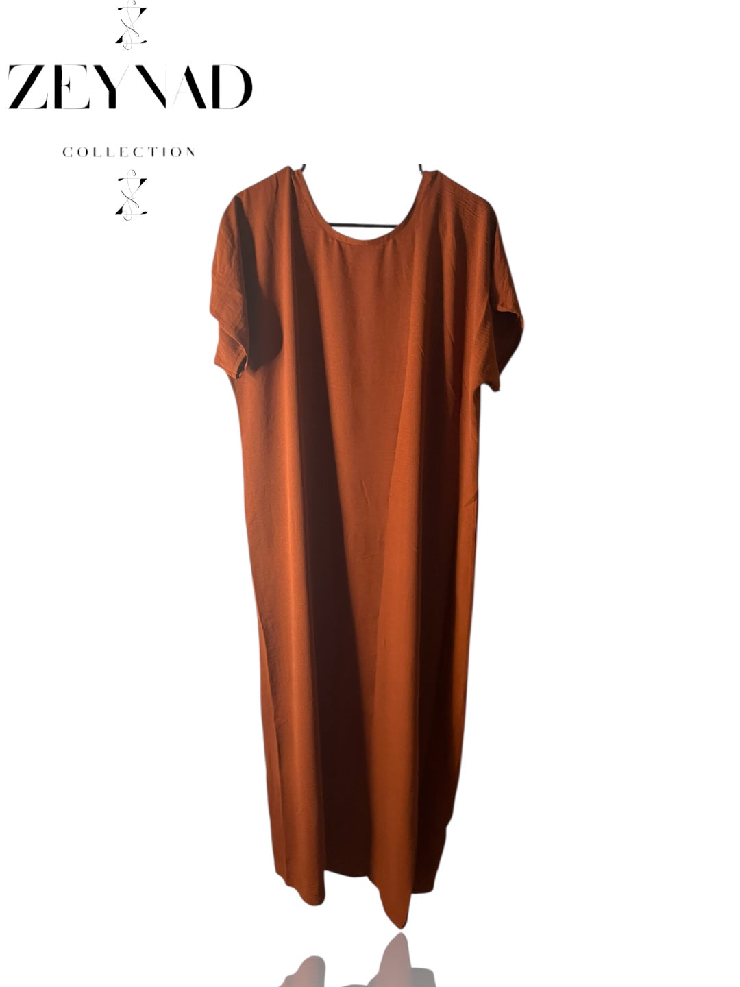 Bold Orange Under Dress