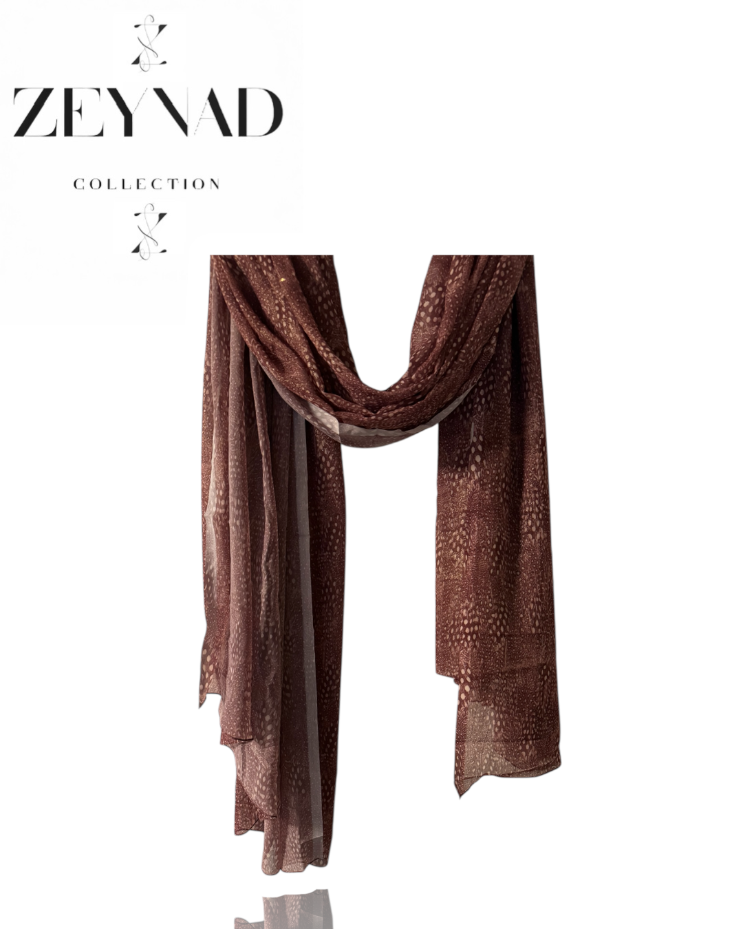 Blazing dotted deep pink cheetah print hijab