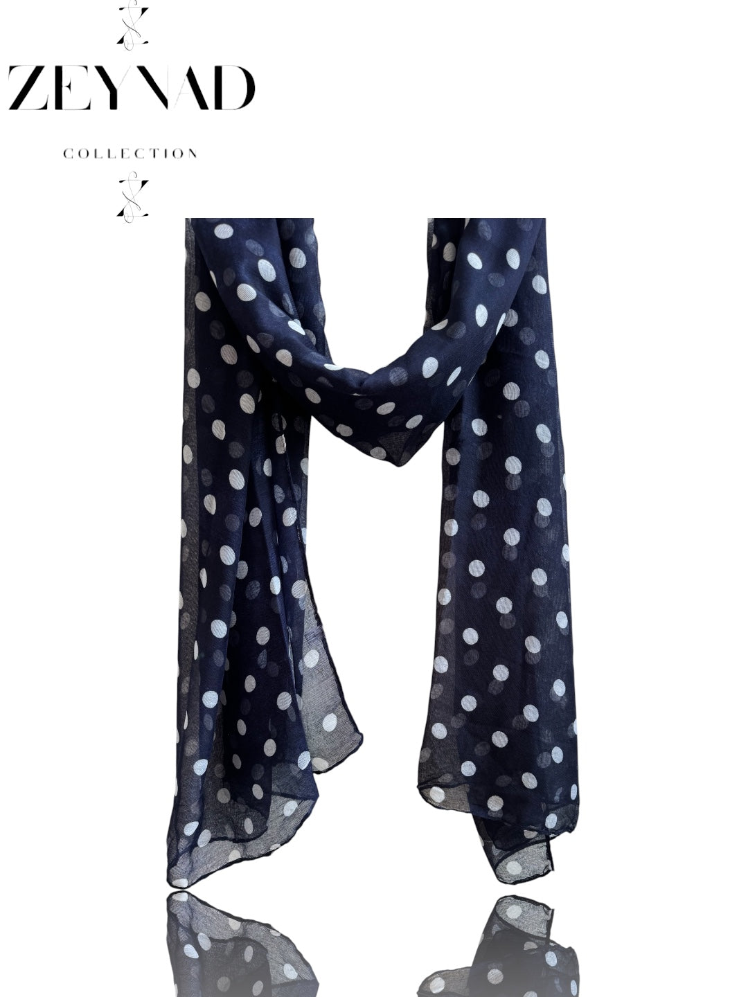 Navy ZEYNAD modal polka dot