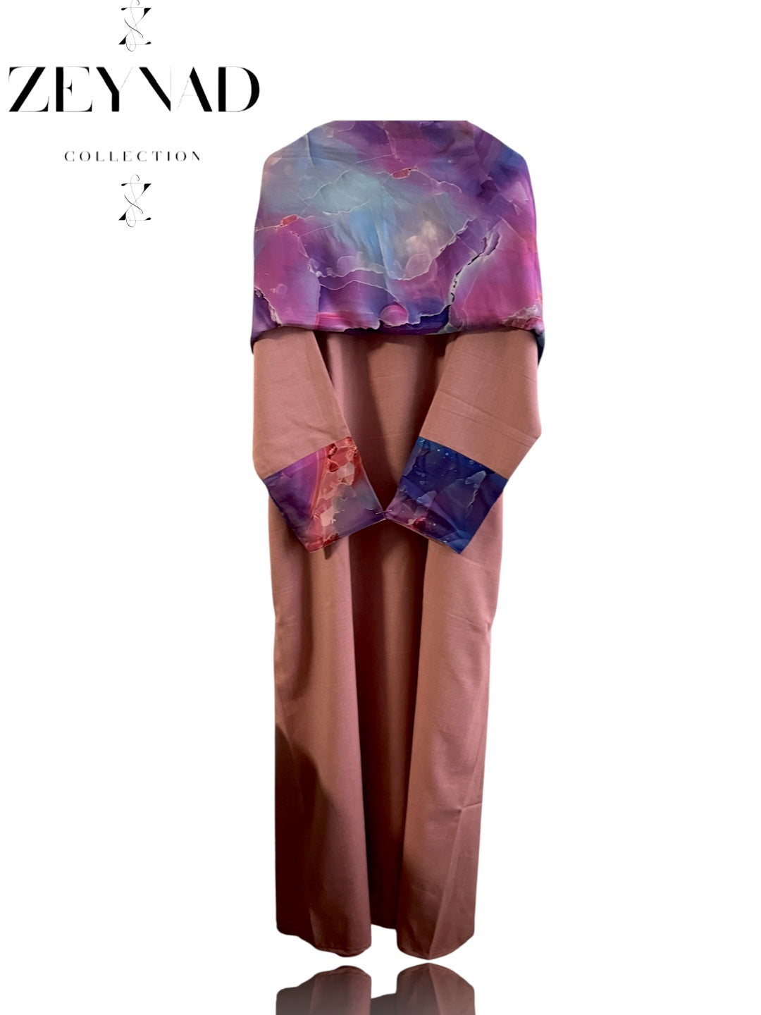 Galaxy matching dress & hijab set