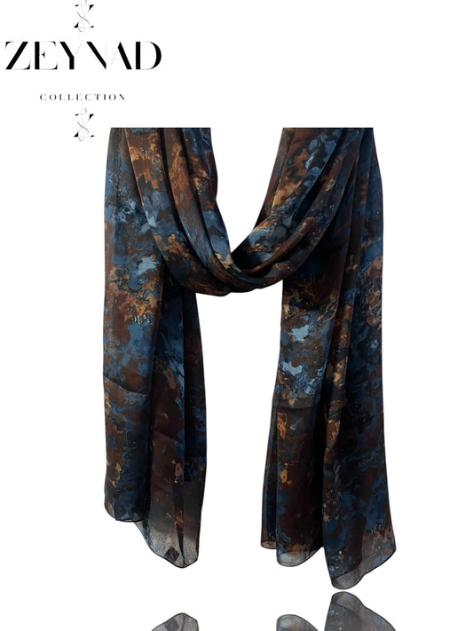 Midnight navy ZEYNAD summer hijab