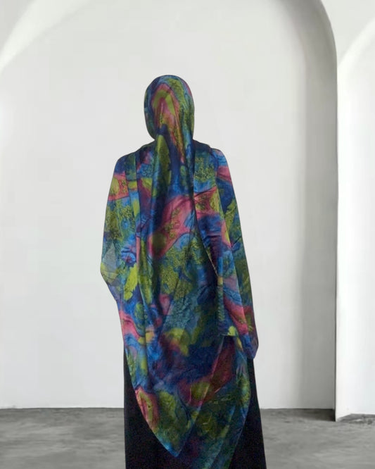 Intense blue glow ZEYNAD print