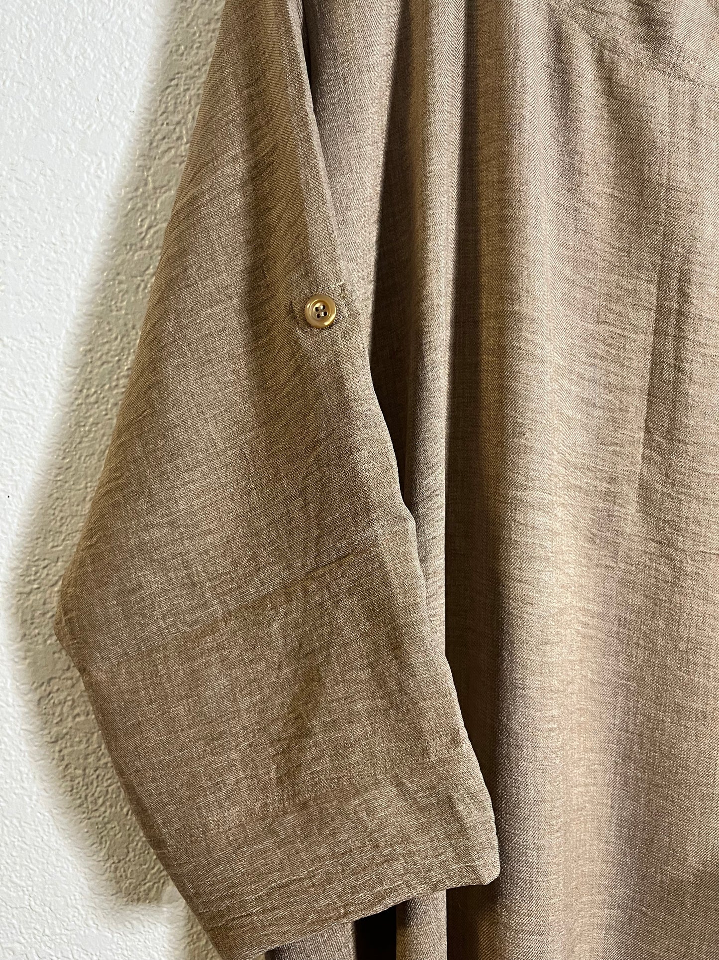 Light Brown Bow neckline Dress
