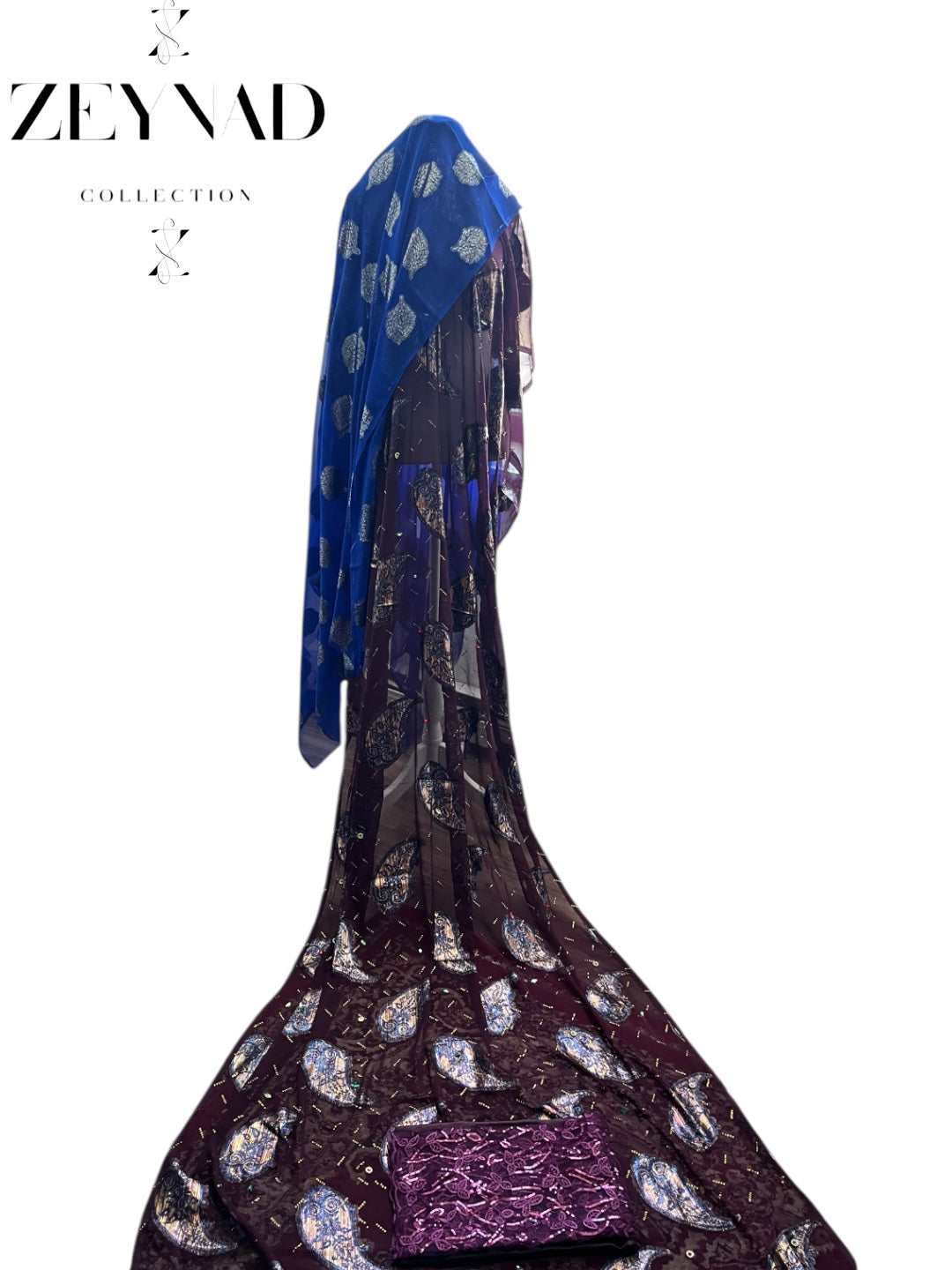 Noble blue & purple stone Dirac set