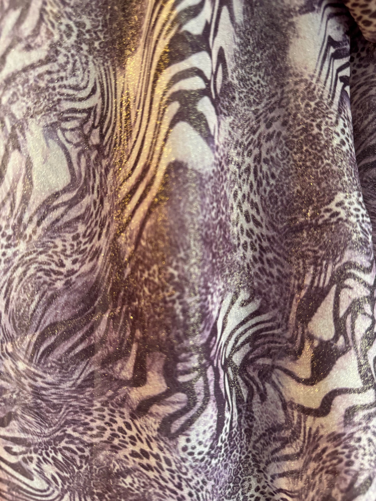 Blazing dark purple cheetah print hijab
