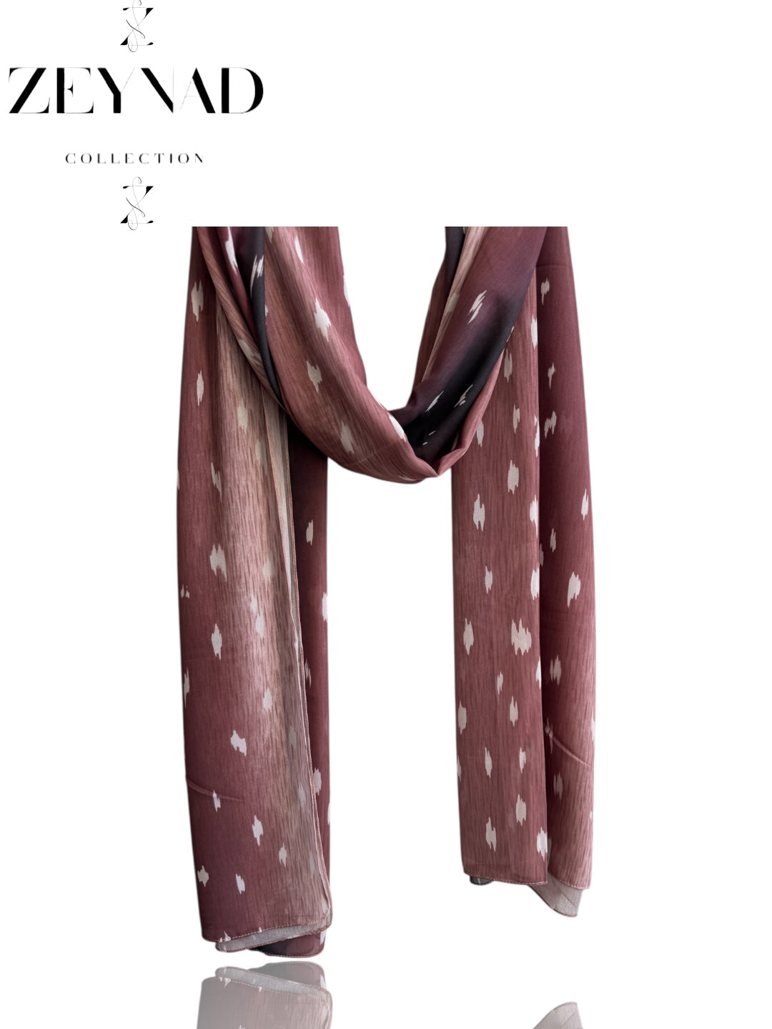 Faded pink deer/fawn print ombré