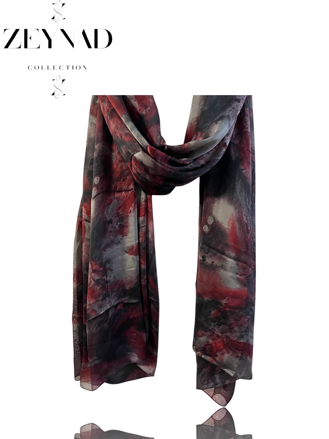 Red Emerald ZEYNAD summer hijab