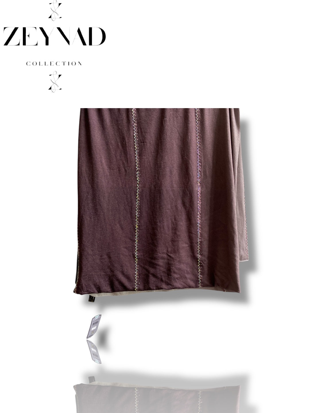 Deep Brown Ombré Jersey Hijab