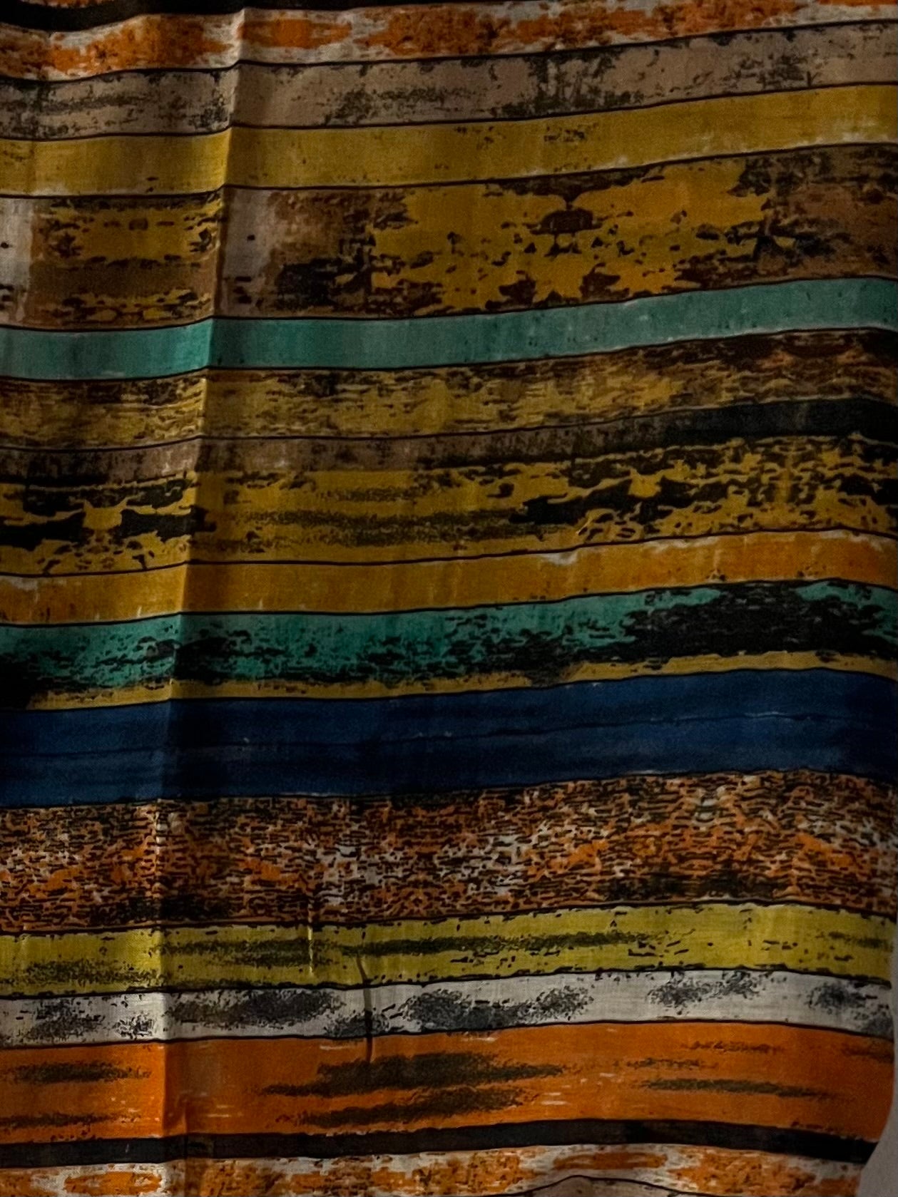 Mixture Orange & teal lined modal hijab