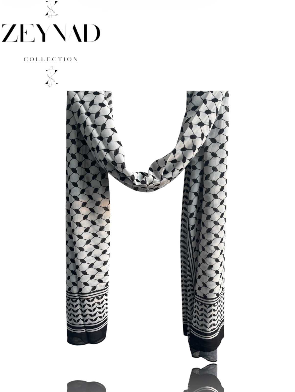Original fall keffiyeh chiffon print