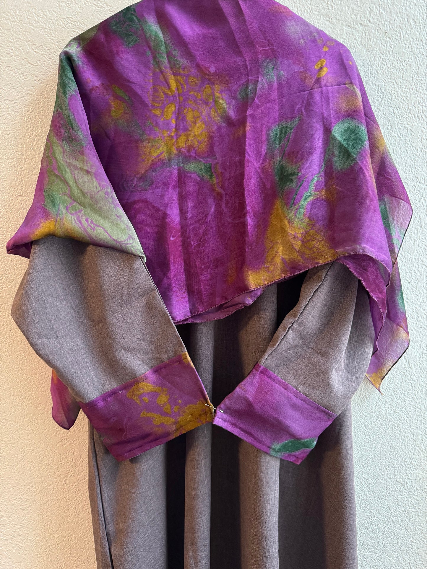 Starlight faded purple & light purple matching dress & hijab set