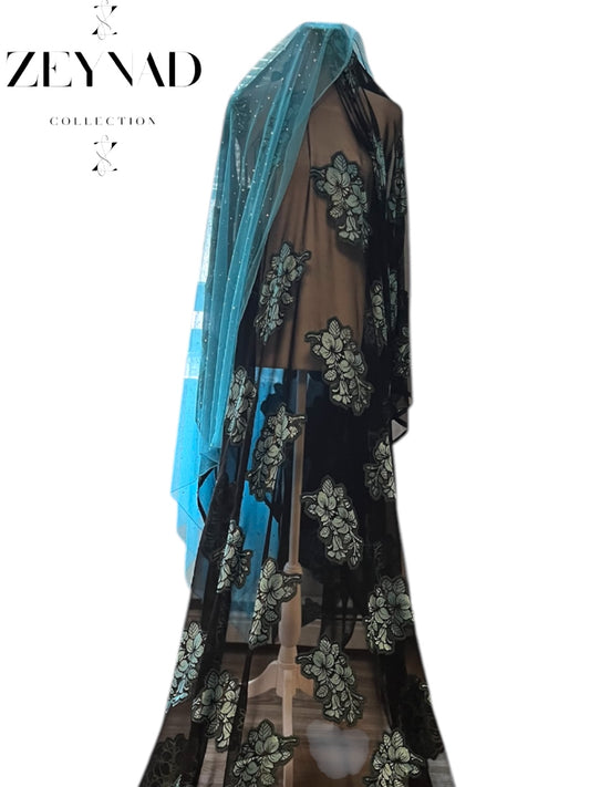 Blue & Black Flower Dirac