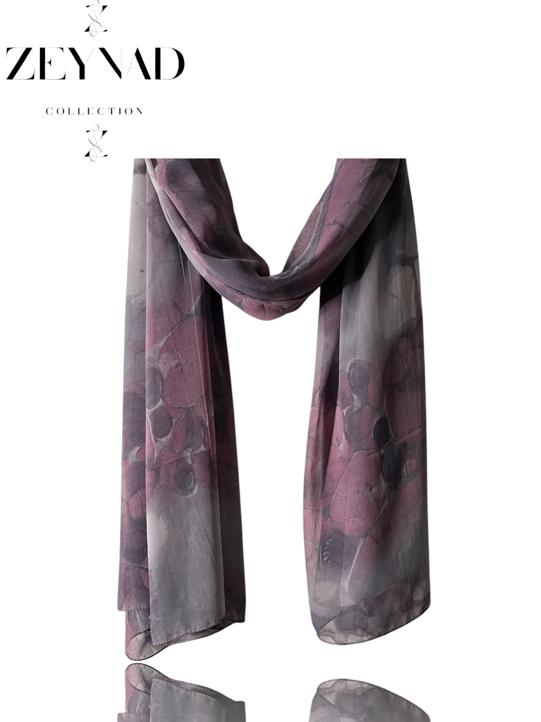 Light mauve ZEYNAD summer hijab