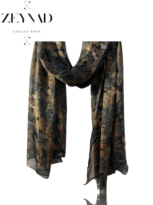 Golden grey ZEYNAD summer hijab