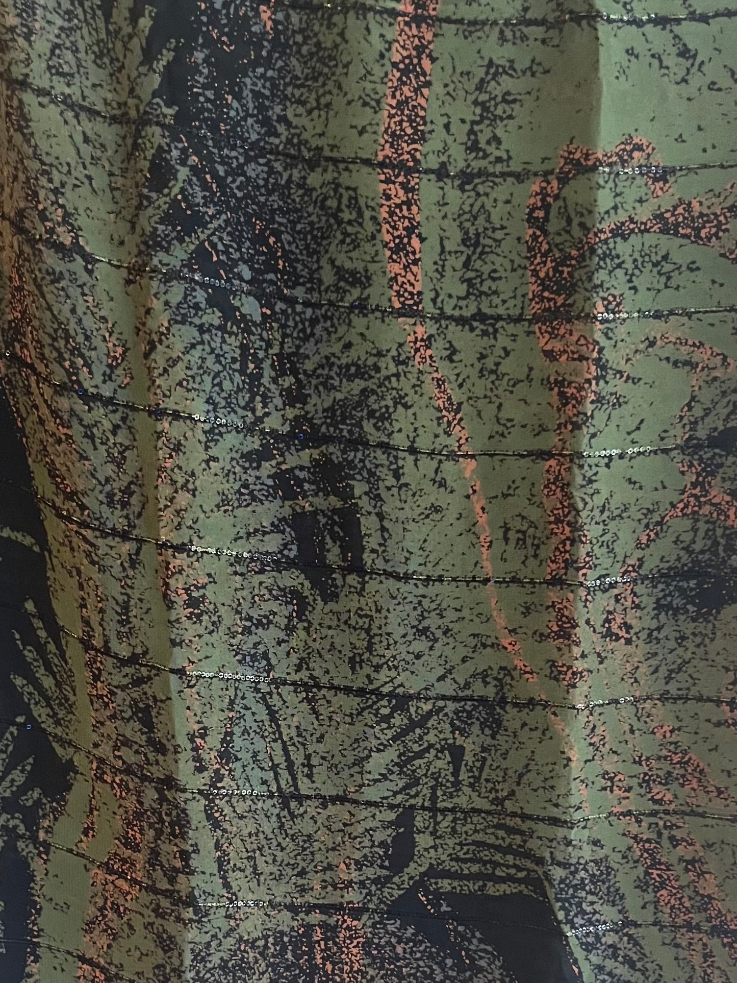 Sable tree & black lined chiffon hijab