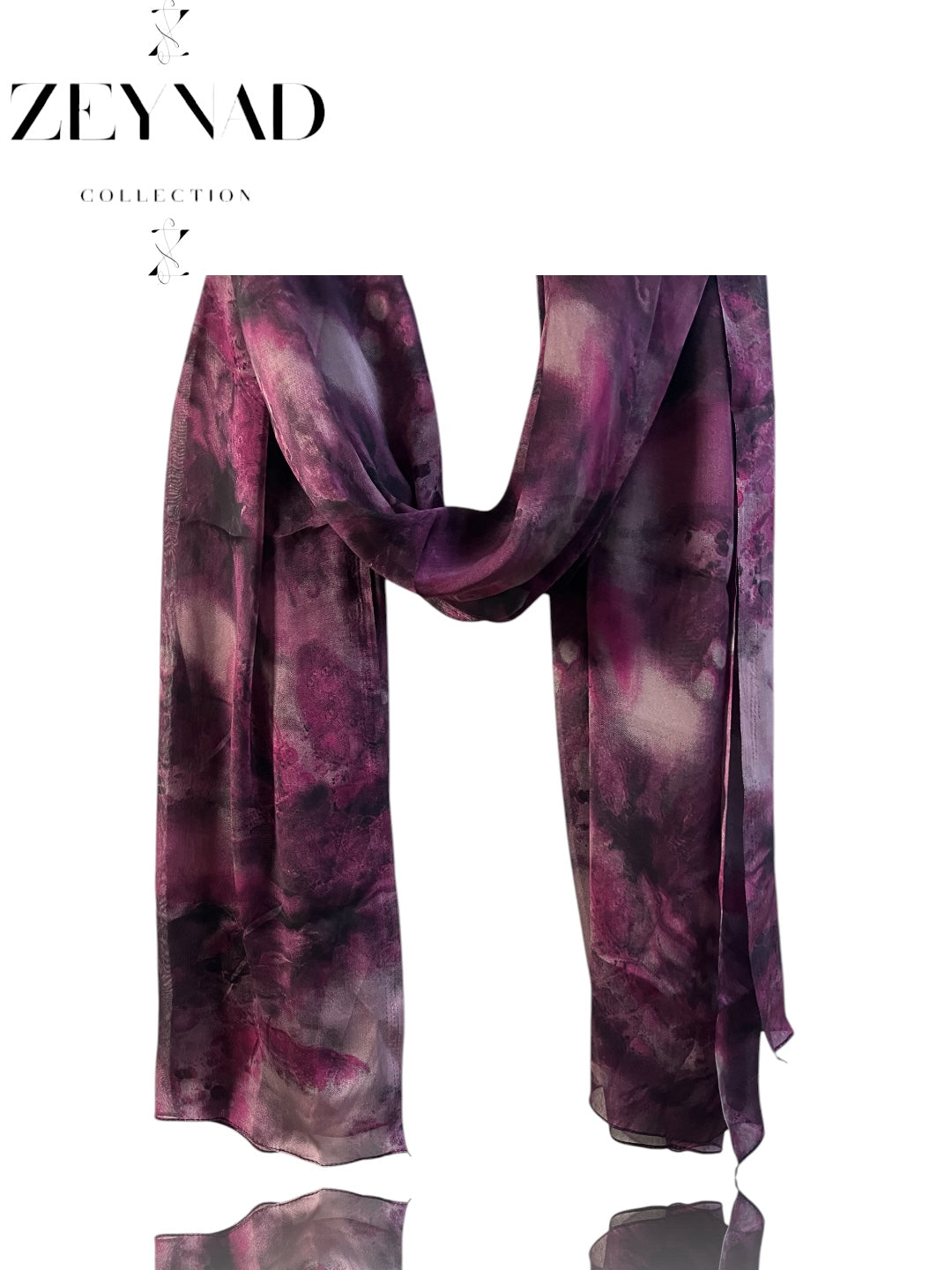 Purple watercolor ZEYNAD summer hijab
